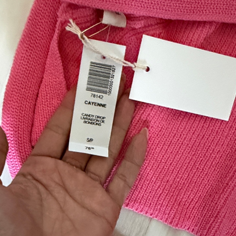 Pink Knit Tank Top - Picture 3 of 4